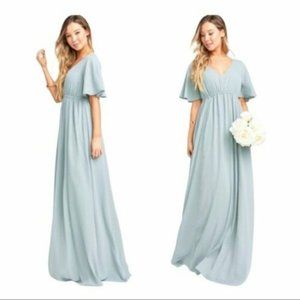 Show Me Your Mumu Sky Blue Emily Empire Maxi Dress